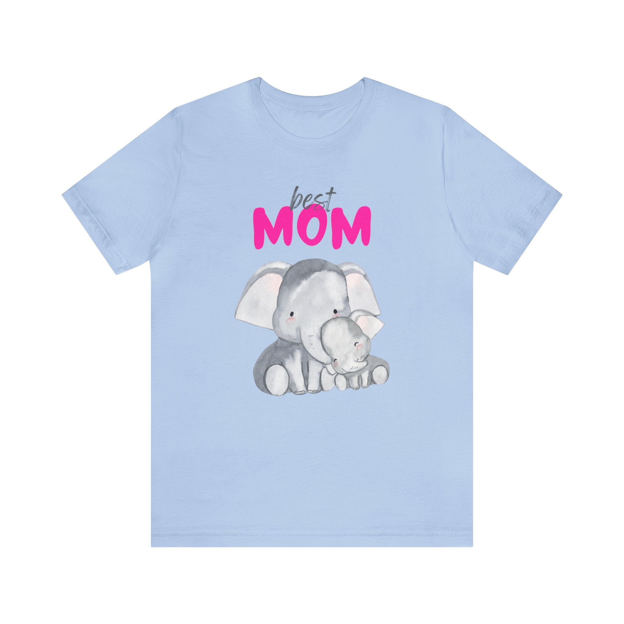 Best Mom Elephants Unisex Jersey Short Sleeve Tee