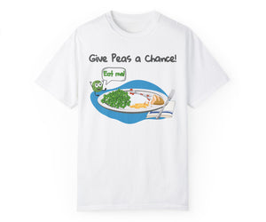 Give Peas a Chance! Comfort Colors Unisex Garment-Dyed T-shirt