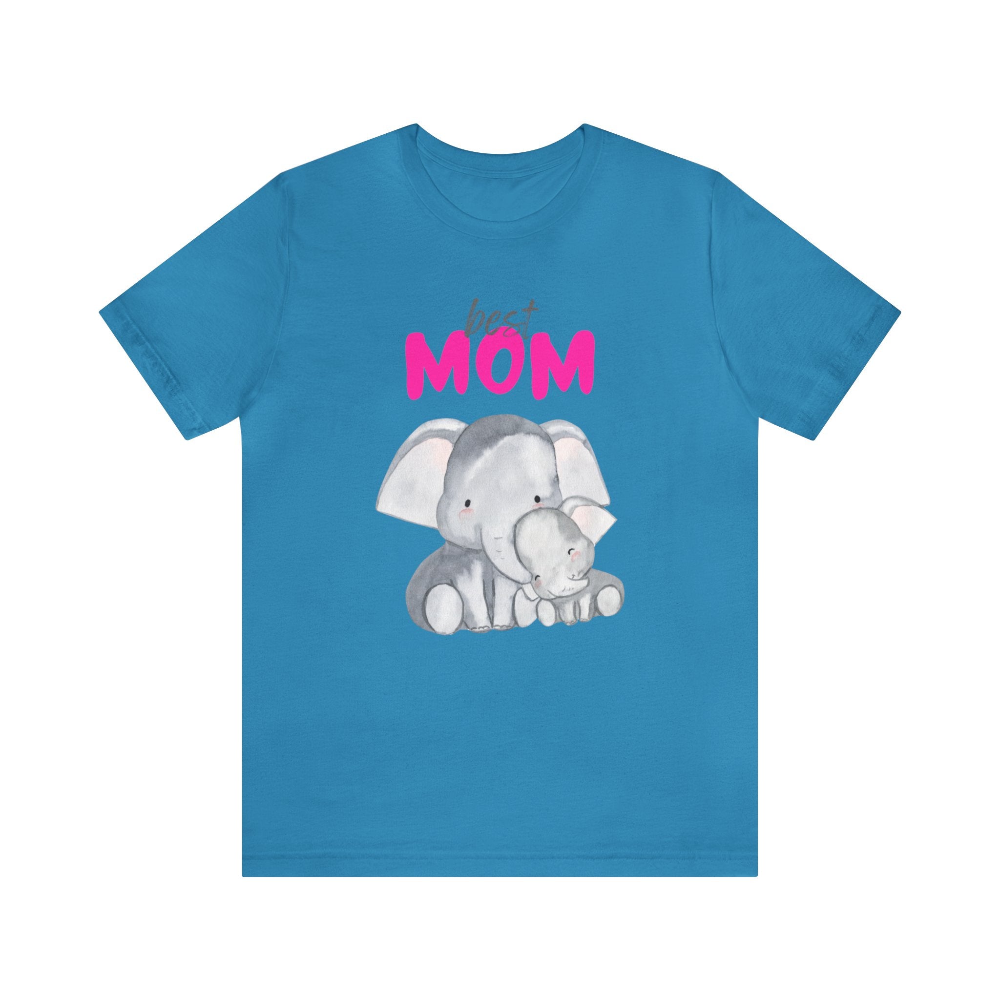 Best Mom Elephants Unisex Jersey Short Sleeve Tee